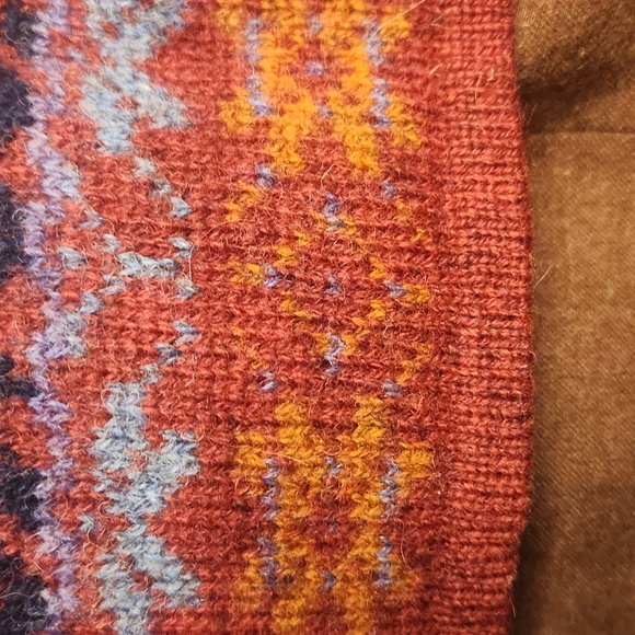 Vintage Carroll Reed Nordic Toggle button-down chunky cardigan sweater - Picture 5 of 11